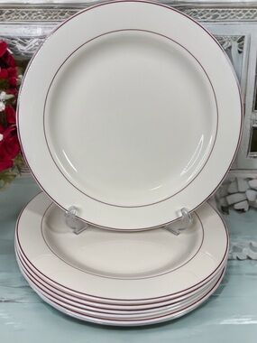 Arcopal Bordeaux wide rim dinner plates set of 7